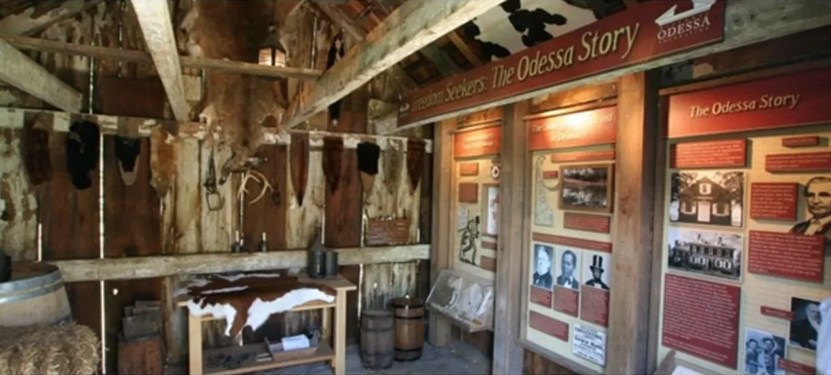 historic exhibit featuring Sam the fugitive slave