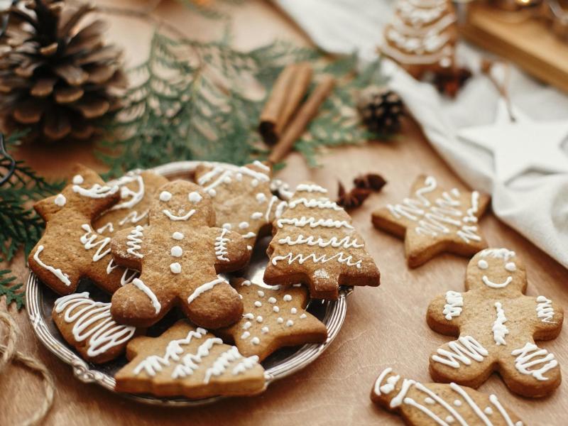 Christmas Cookies on the table