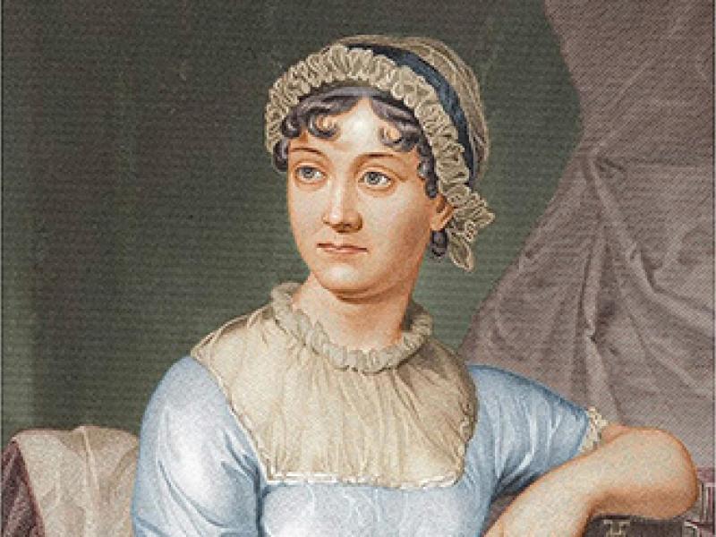 Jane Austen painted portrait