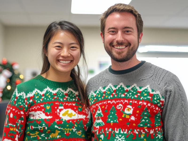 Ugly Christmas Sweater contestants
