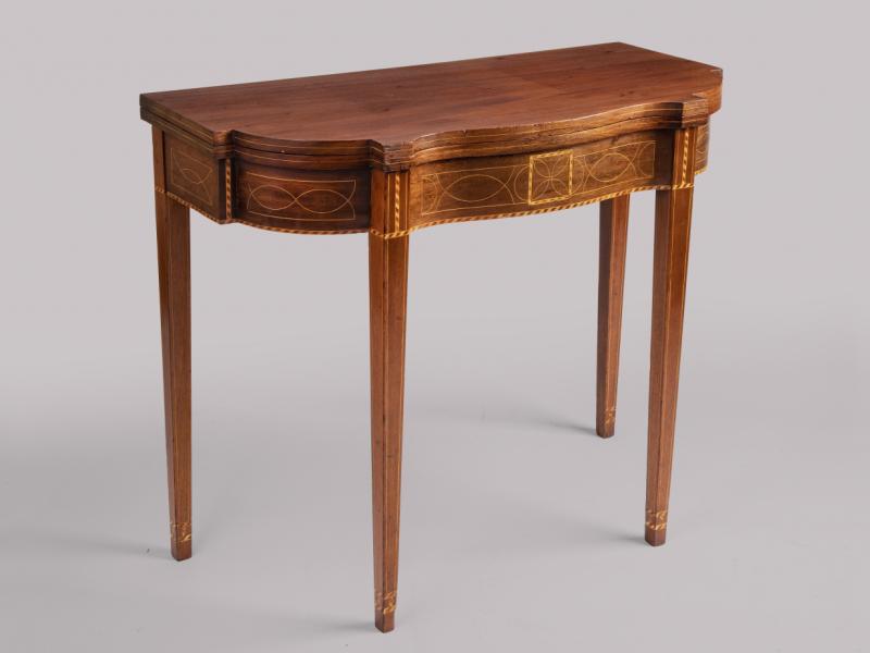 Wilson Demilune Card Table with inlays