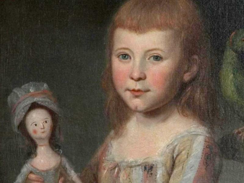 Ann Proctor with Doll and Parrott 1789