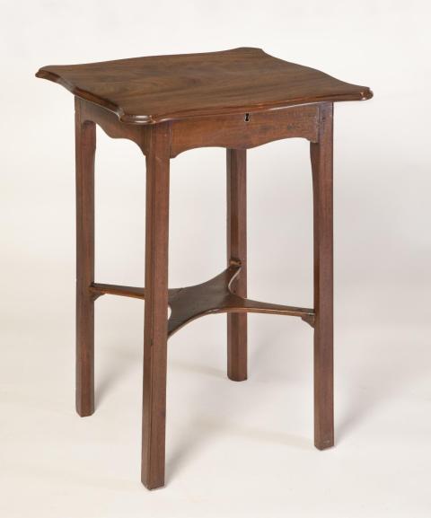 Stand with hinged top