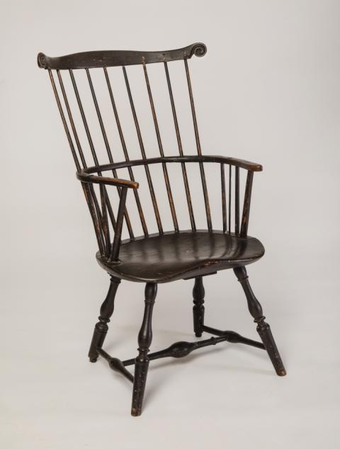 High-back Windsor armchair