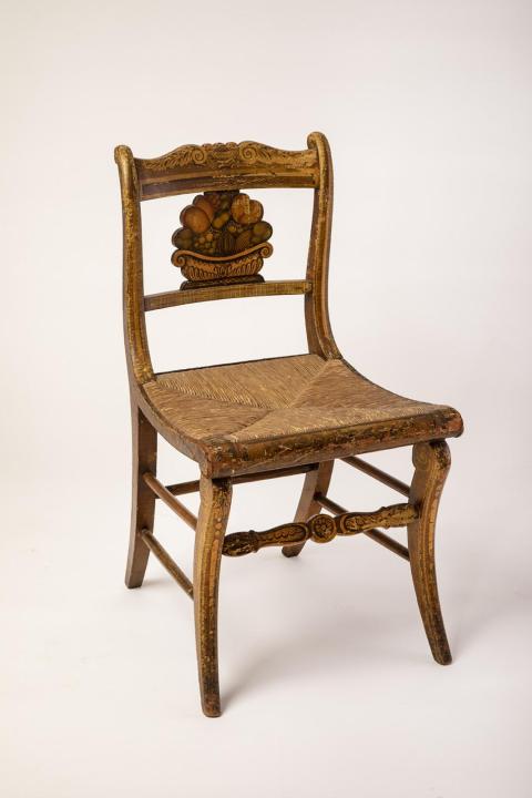 Fancy side chair (one of a set of eight)
