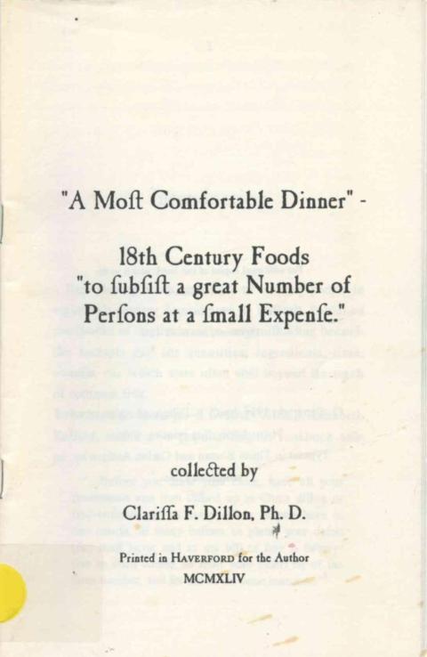 A Most Comfortable Dinner