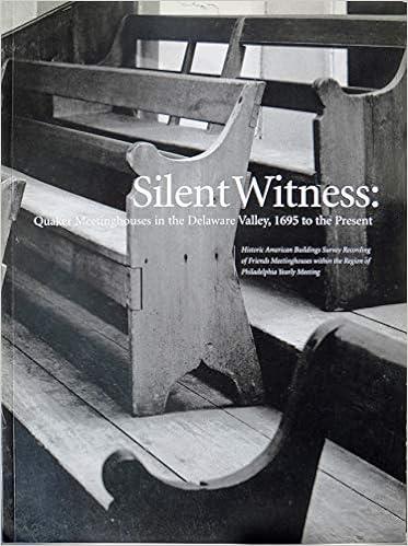Silent Witness: Quaker Meetinghouses in the Delaware Valley, 1695 to the Present
