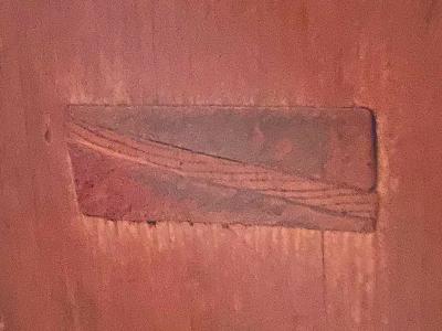 wedged tenon in table