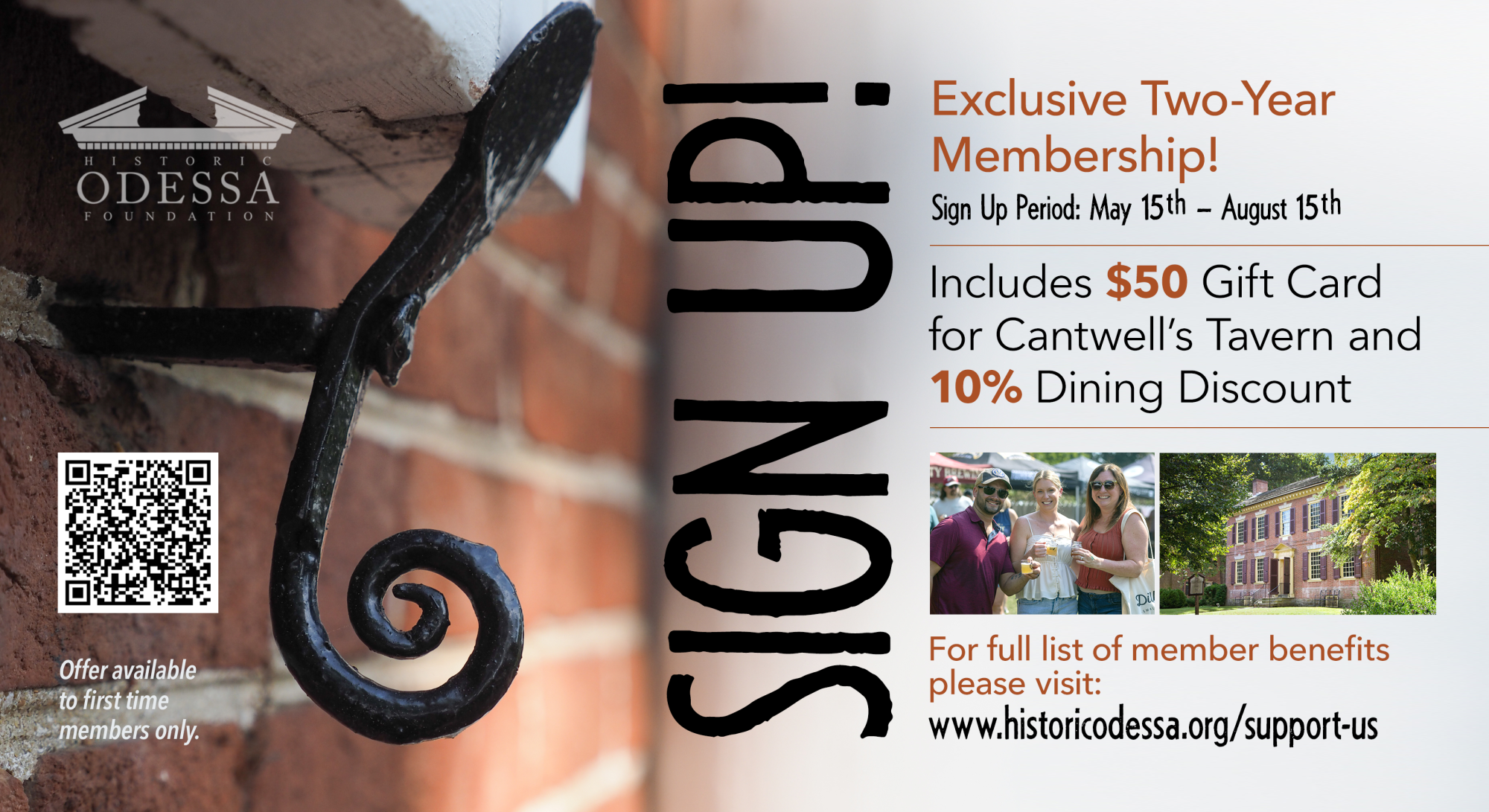 Exclusive two-year membership includes Cantwell's gift card and dining discount