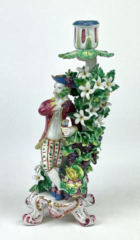 Decorative Earthenware Candlestick