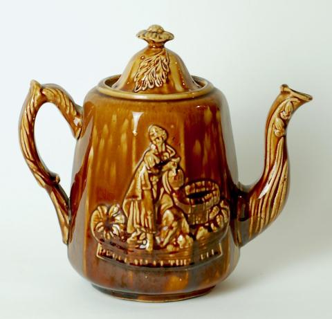 Reb at Well Teapot