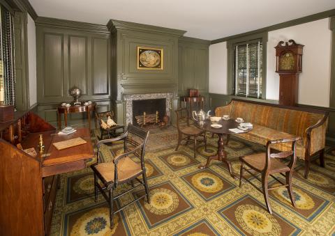 Wilson-Warner parlor looking toward couch