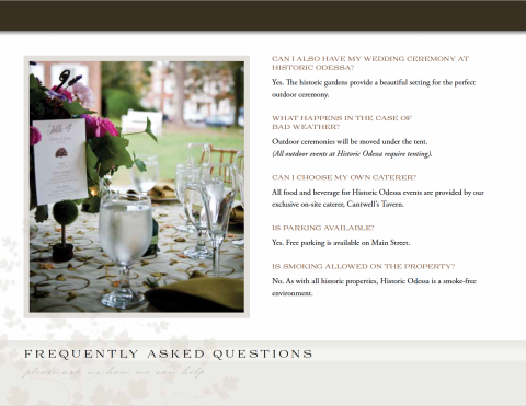 Weddings and Events