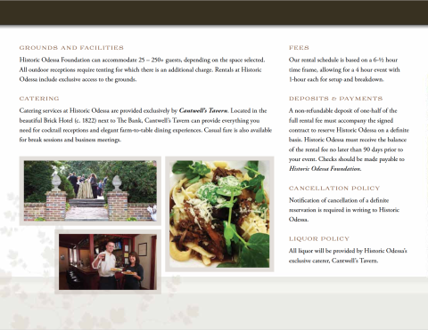 Weddings and Events