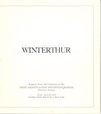 Property from the Collection of The Henry Francis duPont Wintherthur Museum