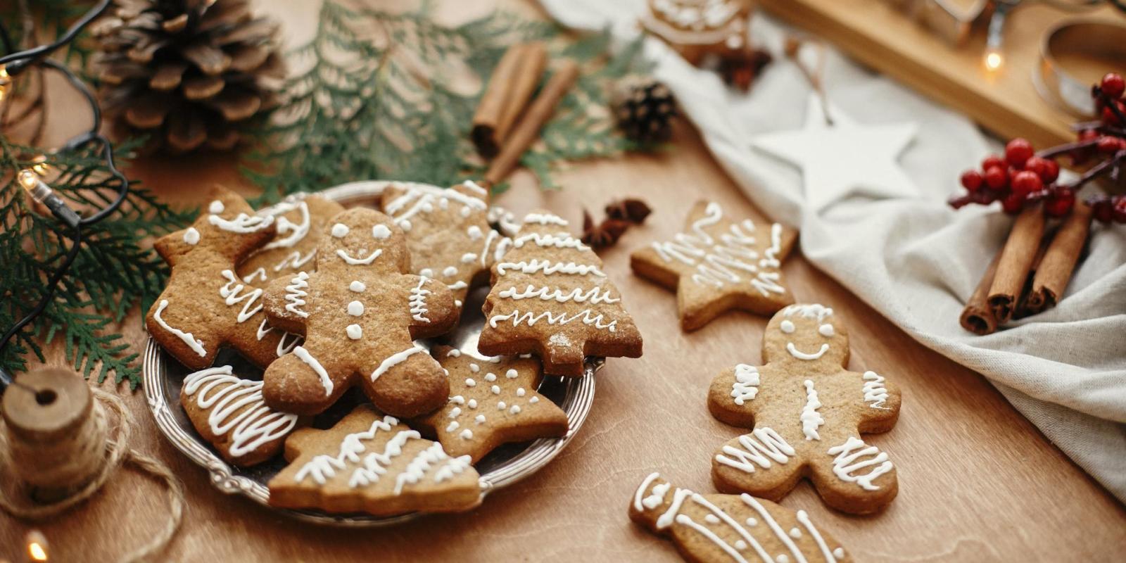 Christmas Cookies on the table