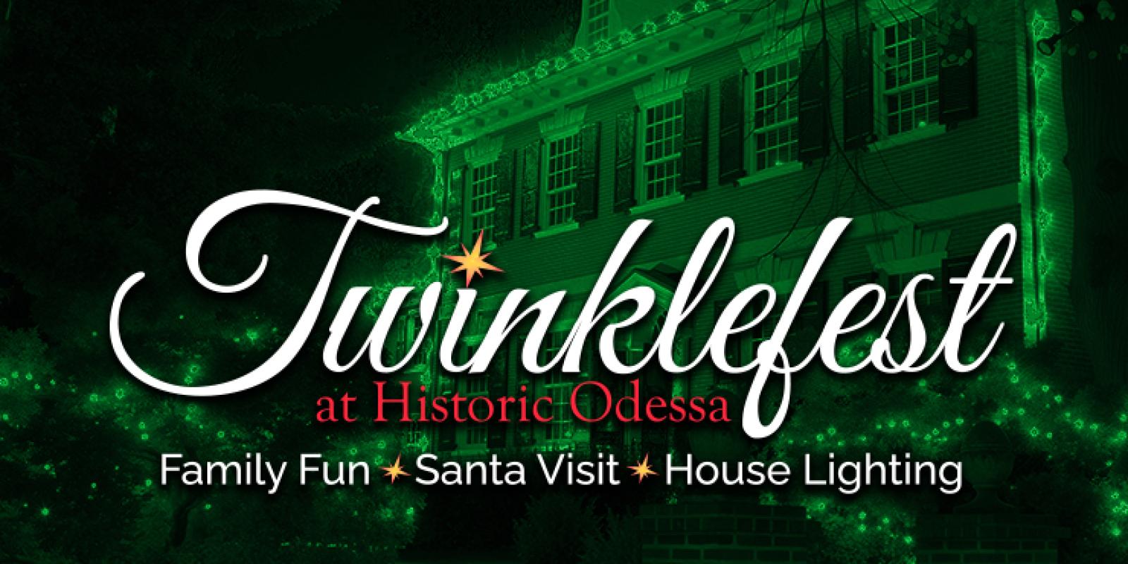 Twinklefest logo with background image